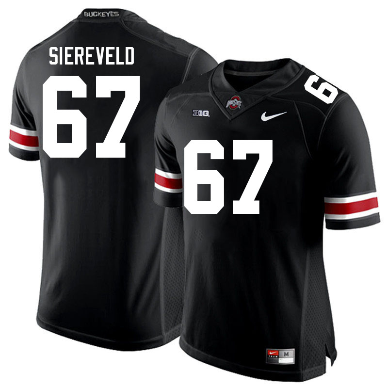 Ohio State Buckeyes Austin Siereveld Men's #67 Black Authentic Stitched College Football Jersey